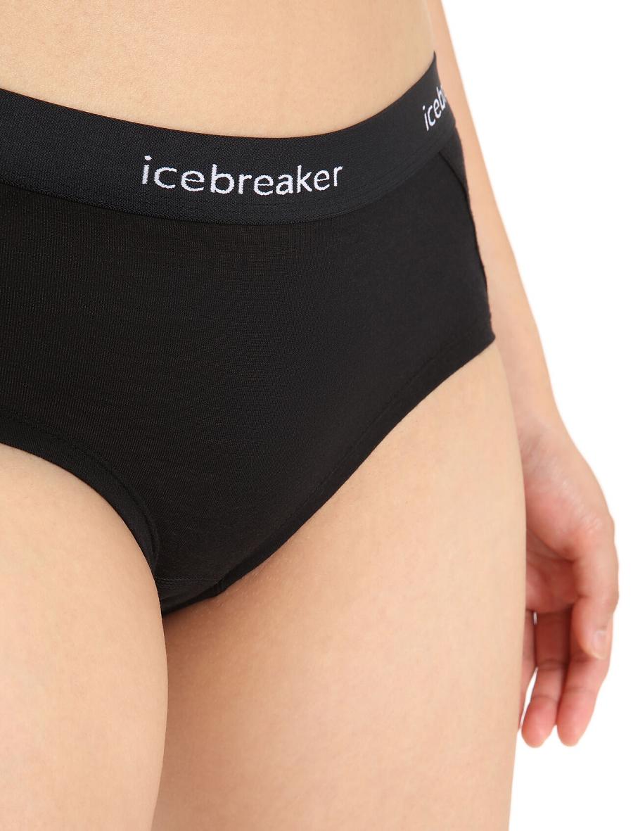 Sous Vêtement Icebreaker Merino Sprite Hot Pants Femme Noir | FR 1708BEXC